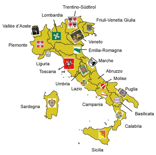Italien Regionen